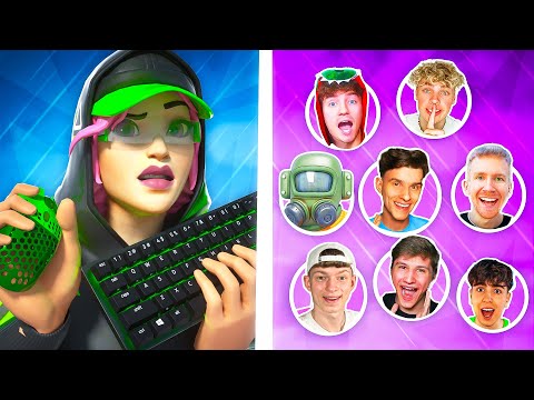 RUBIX AUF KEYBOARD gegen JEDEN YOUTUBER in FORTNITE!