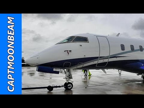 HEAVY RAIN Bombardier Challenger 300 Flight to Nassau - Pilot Vlog