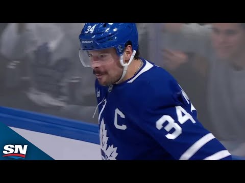 Auston Matthews Chases Linus Ullmark With Maple Leafs' Fourth Goal Vs. Senators