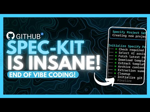 Spec Kit: Github's NEW Tool Ends Vibe Coding! 100x Better Than Vibe Coding (Full Tutorial)