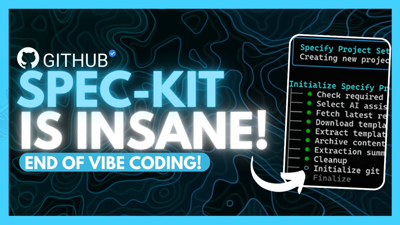 Spec Kit: Github's NEW Tool Ends Vibe Coding! 100x Better Than Vibe Coding (Full Tutorial)