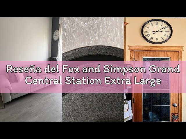 Vídeo relacionado con Fox and Simpson Grand Central Station Extra Large 50cm / 20-Inch Wall Clock in Cream (Verde, 50cm)