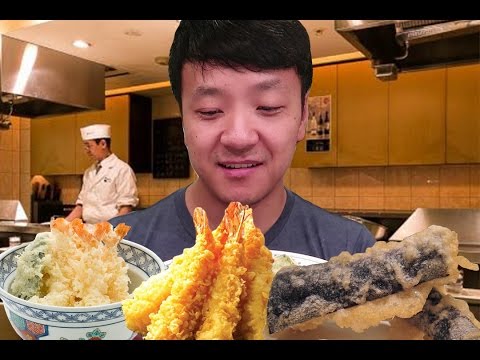 12 Course TEMPURA Dinner in Tokyo Japan! Video