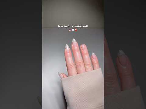 HOW TO FIX A BROKEN NAIL ❤️‍🩹 ASMR TUTORIAL #asmr #nails