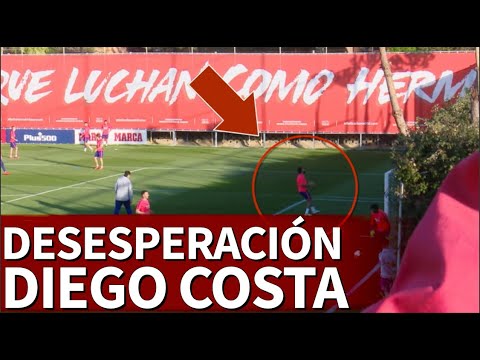 Le desesperación de Diego Costa en el entrenamiento | Diario As Video