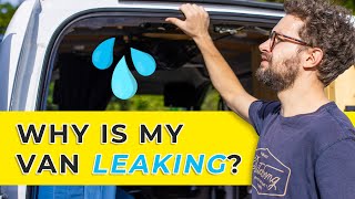 My Van Is LEAKING! Finding And Fixing A Leaking Door Seal | Tiny Camper Van Conversion