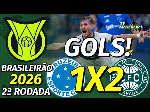 [Série A '26] 2ª Rodada | Cruzeiro 1 X 2 Coritiba | GOLS! | TV ARTILHEIRO