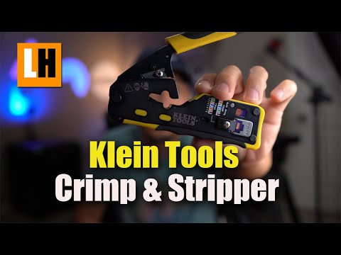 Klein Tools VDV226-110 Ratcheting Modular Data Cable Crimper