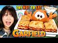 Try Not To Eat The Garfield Movie Milk Martini Cookie Lasagna Cheese Fondue Lasagna