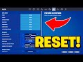 How To Reset Your Settings On Fortnite Fortnite Settings Reset