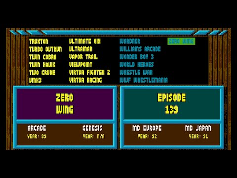 Arcade Games Vs Sega Genesis - Zero Wing