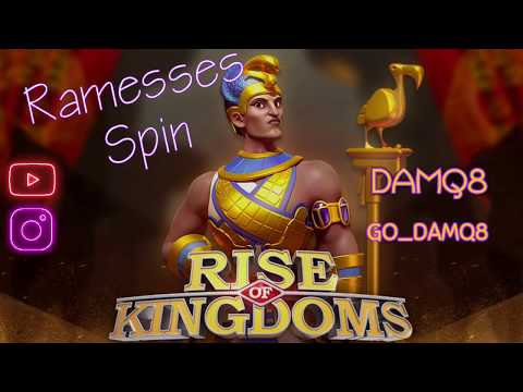 Rise of kingdoms  Ramesses spin 57 sculpture and 26 legendary commander