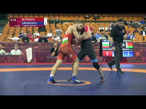 Repechage GR - 67 kg: N. NESTAROV (BUL) v. A. LIAVONCHYK (BLR)