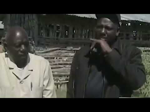 President William Ruto with his father the late Mzee Daniel Cheruiyot