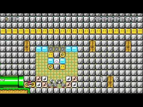 ♪ Hyrule Castle Courtyard ♪ by Billy - Super Mario Maker - No Commentary 1AE
