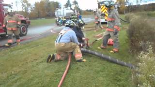 Part 10 - Rural Water Supply Drill - Jolly Farmer Fire Brigade - New Brunswick - October 2015