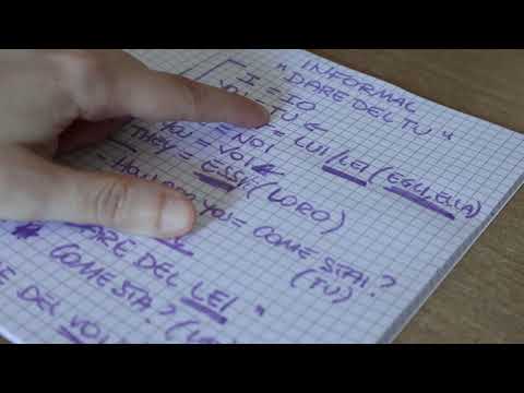 Italian language: formal vs informal speech