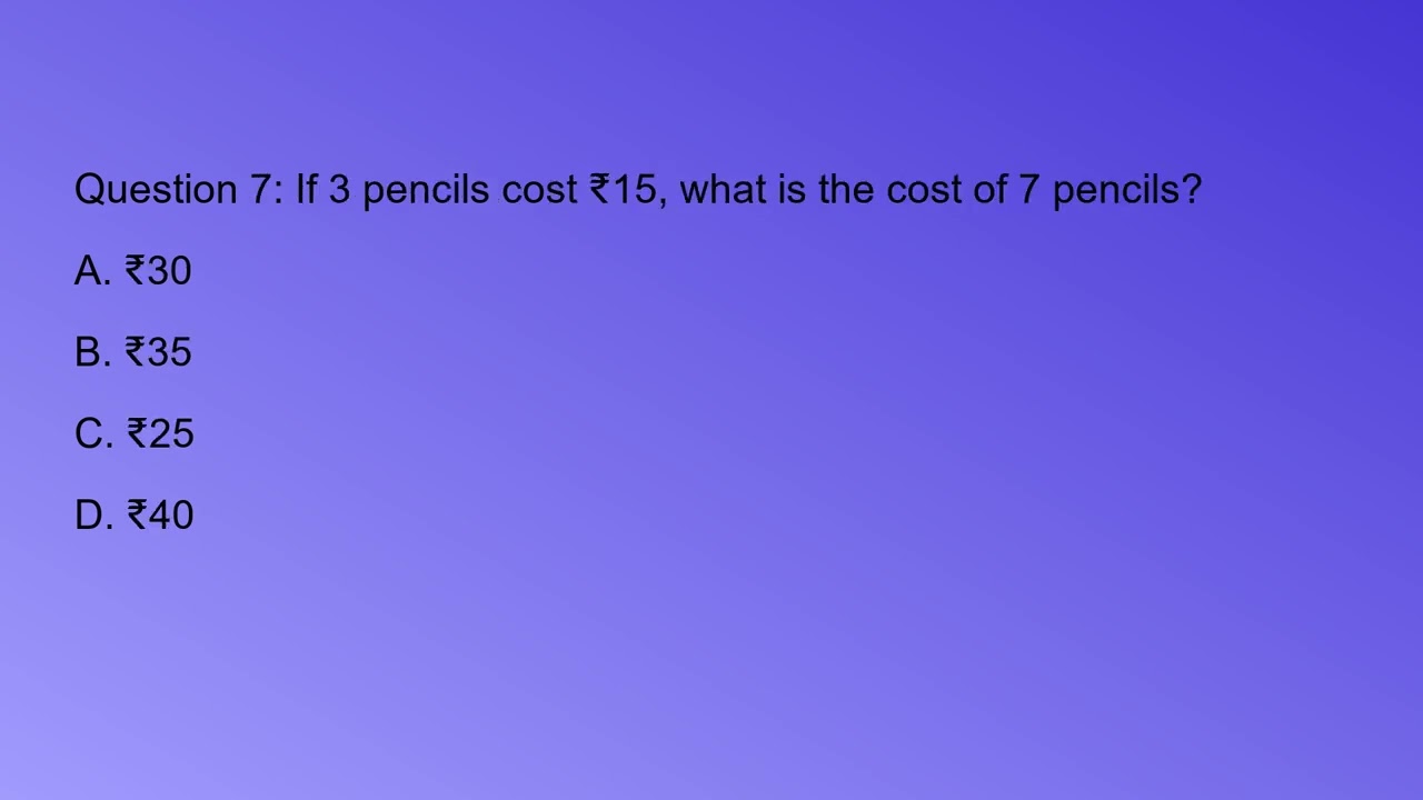 Aptitude Practice Exercise Part 7 | Aptitude Questions with Answers | Placement Preparation