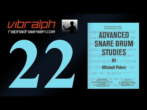 Vibralph - Etude 22 / Advanced snare drum studies (Mitchell Peters)