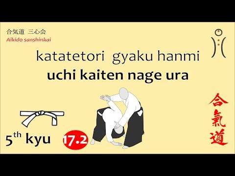 Aikido 5kyu 17.2.2 katate tori gyakuhanmi - uchikaiten nage ura