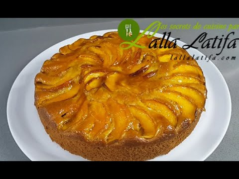 Cake à la pêche au Thermomixكيك الخوخ#cake#gâteau#pêche#كيك#خوخ@Recette Chef Latifa