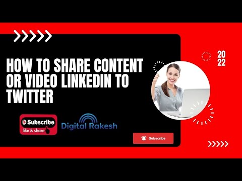 How to share content or video LinkedIn to twitter