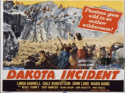 Linda Darnell & Dale Robertson in "Dakota Incident" (1956)