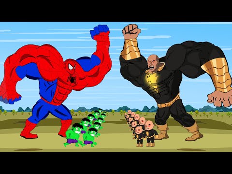 Evolution of Spider-Man, Hulk vs Black Adam Final Battle   [2023] |  MARVEL MOVIE ANIMATION
