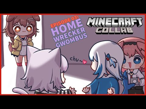Gura can't stop doing Crimes feat. Lui and Okayu【Minecraft】