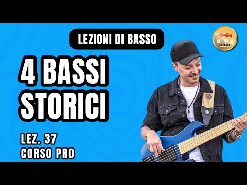 Lezioni di Basso #37 Corso Pro - 4 Bassi storici a confronto pt.1