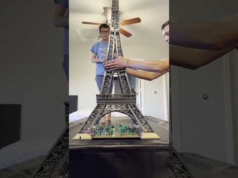 24hrs Lego Eiffel Tower speed build!! #eiffeltower #lego  #france #paris #love #photography  #shorts