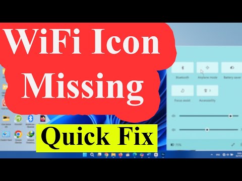 Fix WiFi Icon Not Showing on Windows 11 | How to Fix WiFi Not Working / Quick Fix