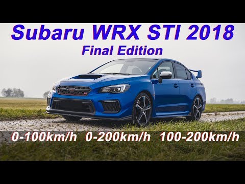 Subaru WRX STI Final Edition 2018 Acceleration - Beschleunigung