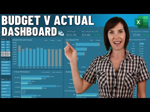 Easy Build Budget vs Actual Dashboard + FREE File Download