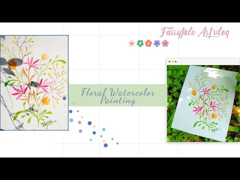 floral watercolor painting Blog 2 || Pragya