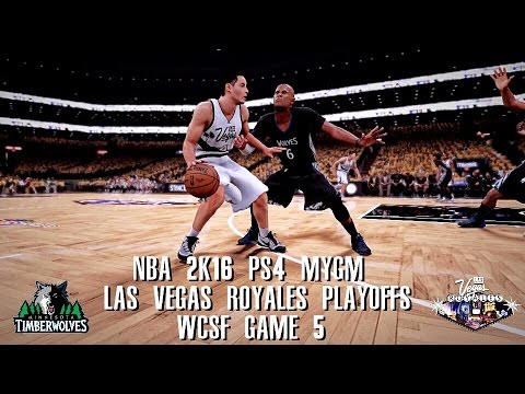 NBA 2K16 PS4 Las Vegas MYGM Playoffs WCSFG5 - BENCH UNIT SAVES THE DAY!!!