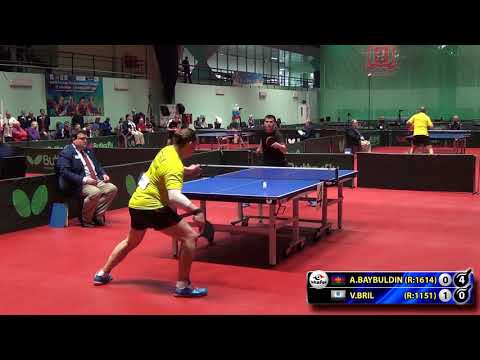 1.BAYBULDIN - BRILЬ #RUSSIAN #Championships #tabletennis #настольныйтеннис