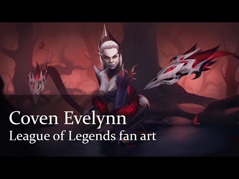 Coven Evelynn - League of Legends fanart by Vainknot