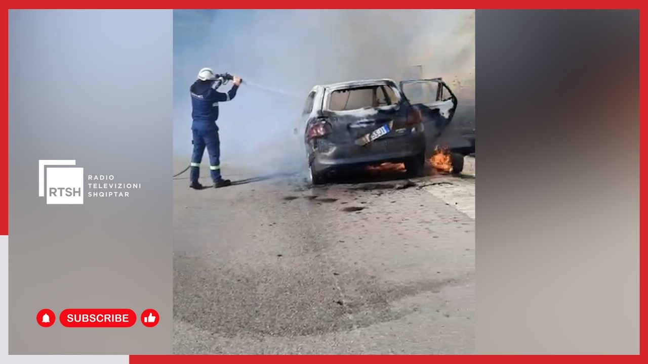 Gjirokastër/ Digjet plotësisht një Toyota Auris, nuk ka të lënduar