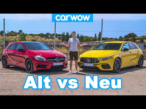Neuer AMG A45 S vs. alter AMG A45 Testbericht + 0-100, Rolling Race und Drift-Test!