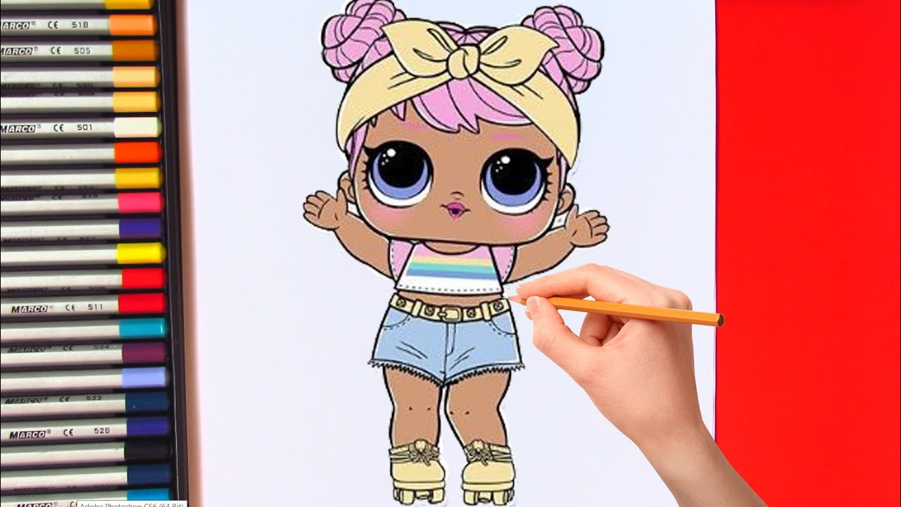 How to draw a LOL doll step by step | LOL Surprise Doll