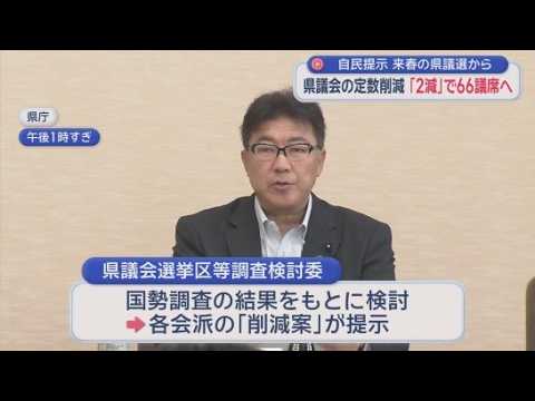 YouTube Video 大詰め…静岡県議定数削減　自民「2減」にふじのくにも賛成　公明は伊豆・伊豆の国の合区に否定的「人口が少ない地域の声が届かない」　静岡