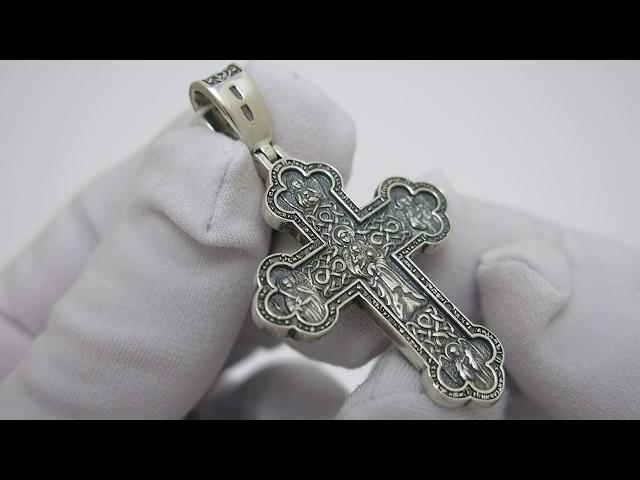 Серебряный крестик 3100401 Видеообзор