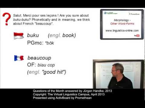 General Linguistics - Questions of the Month (April 2013)
