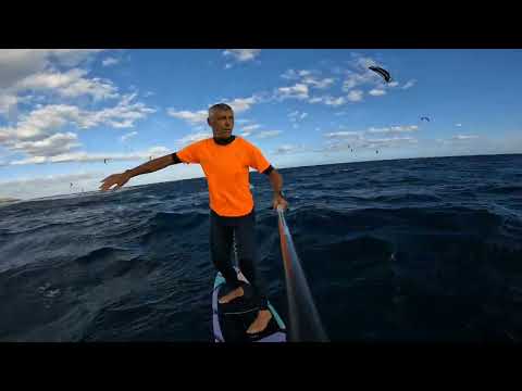 Amazing downwind foiling conditions in Tenerife, November 2023