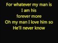 Glee My Man with lyrics