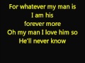 Glee My Man with lyrics 