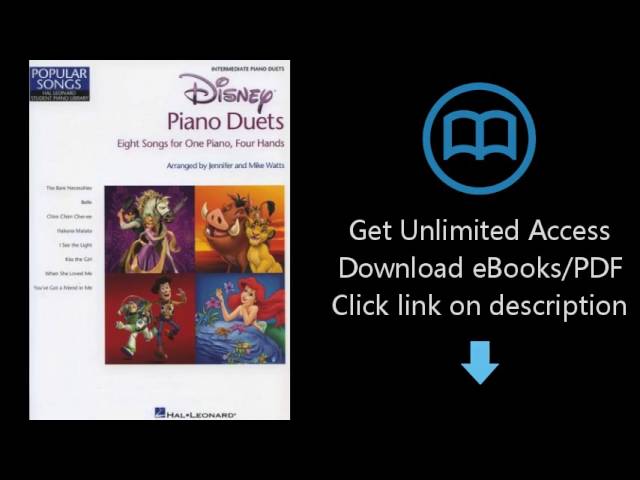 Vídeo relacionado con Easy Disney Duets: 8 Arrangements for 1 Piano, 4 Hands (Hal Leonard Student Library: Popular Songs)