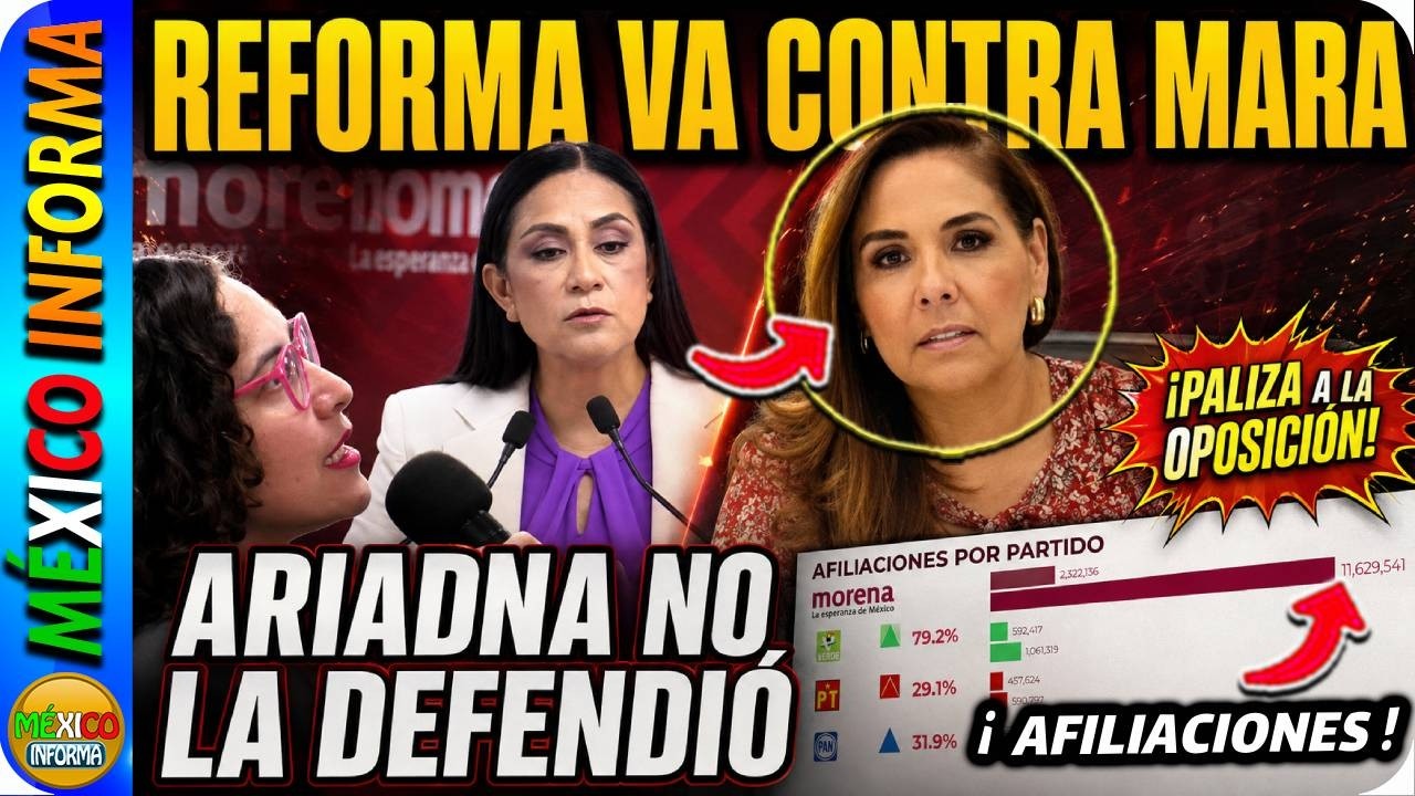 REFORMA SE LANZA CONTRA LOS LUJOSOS VIAJES DE MARA LEZAMA. PALIZA A LA OPOSICIÓN. ESTO DIJO ARIADNA.