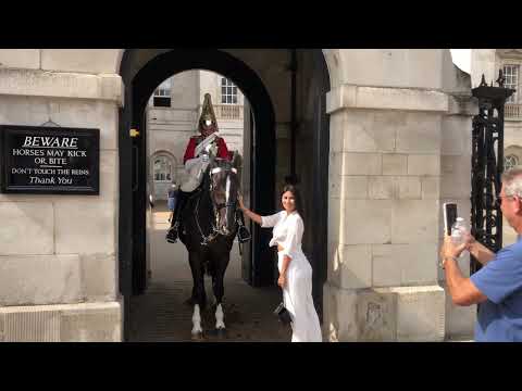 Bitten on the pinky by Kings Guard #london #queens #kingsguard #tourist #royal #subscribenow